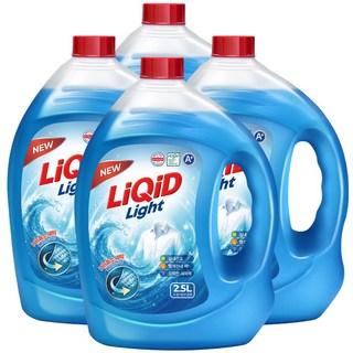 액체세제 빨래세제 실내건조 중성 액체 세탁 세제, 4개, 2.5L