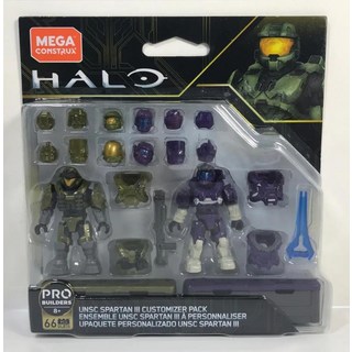 메가 블록 헤일로 HALO 스파르탄 메탈릭 아머팩 피규어, 1개, GLB76