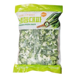 냉동대파슬라이스 1EA 깐 파 파기름 국물요리 대용량 손질야채, 2개, 600g
