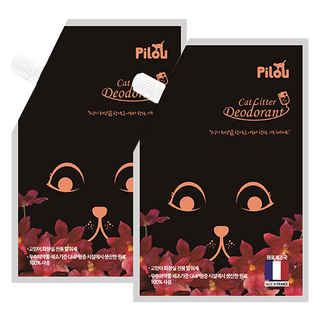 필루 데오드란트 고양이 탈취제 허니써클향, 300g, 2개