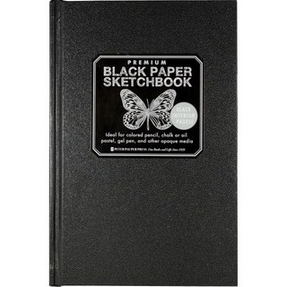 by Inc. Peter Pauper Press Author 전문가용 스케치북 프리미엄 블랙 페이퍼 스케치북폭 5 1 4인치 x 높이 8 2인치 Q1638552, 단일사이즈