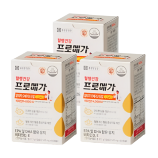 종근당건강 프로메가 알티지 오메가3 비타민D 430mg, 3개, 60정