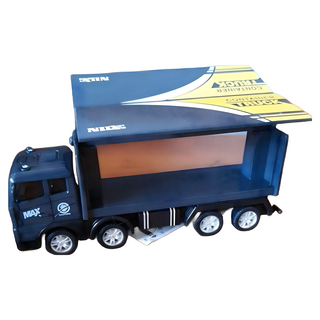 1：55 慣性運輸貨櫃車玩具, 大貨車(兩邊側門可開)(現貨，速寄)