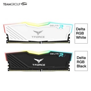 TEAMGROUP TForce 델타 RGB DDR4 데스크탑 게이밍 메모리 모듈 램 8GB 3200MHz 3600MHz CL16 CL18, 한개옵션1