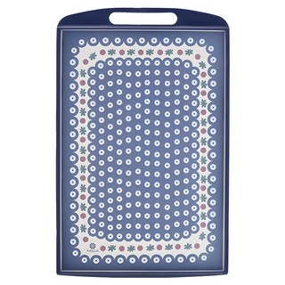 프라카 폴란드 패턴 항균 양면 도마, 피코크플라워, 1개