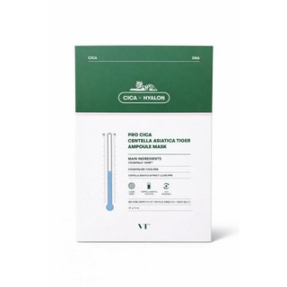 VT 老虎積雪草面膜，舒緩保濕修護，提升肌膚彈力，打造健康水潤肌, 1組, 5入