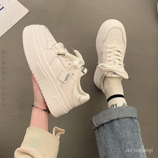 限時下殺 防臭厚底小白鞋韓版早春新款百搭ins增高學生休閒運動闆鞋U4DE