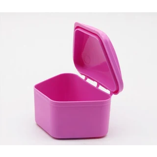 30pcs 사다리 모양 플라스틱 틀니 목욕 상자 케이스 치과 기기 컨테이너 보관, 04 pink