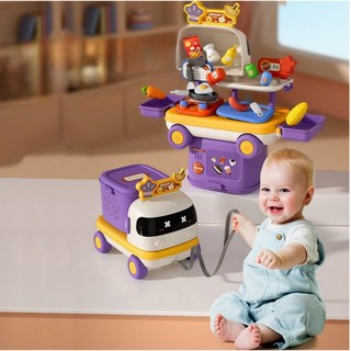 2in1 뷰티트레일러 주방놀이 소꿉놀이 역할놀이 자동차, 2개, 2개