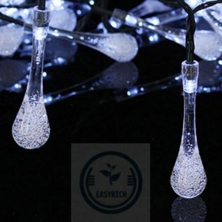 포근한잡화점 전기세ZERO 30구 백색물방울 LED가랜드전구 4m 크리스마스전구건전지형 스트링조명