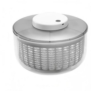 電動蔬果脫水器 6L大容量 電動脫水器 蔬菜甩乾器 電動瀝水籃 蔬果瀝水盆 洗菜瀝水器 電動脫水機 沙拉甩乾 不鏽鋼手動脫水款3.5L, 1個