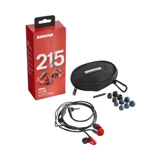 「THINK2」SHURE SE215 監聽耳機 綠/藍/紫/透明 SE 215, 紅色