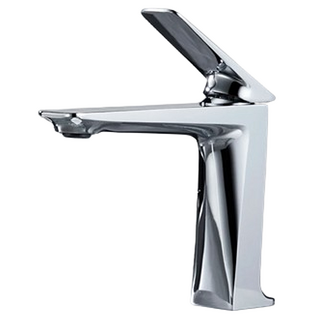 浴室檯面盆用單孔冷熱水龍頭, 1個