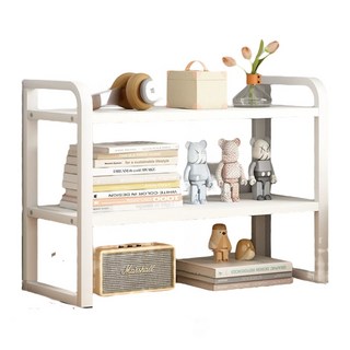 레디박스 책상 주방 욕실 정리 다용도 소형 수납 스탠드 미니 선반, 화이트, 2단