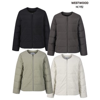 [웨스트우드] (25년신상) 여성 겨울 중경량 보온성 우수 미들 라운드넥 덕다운 자켓 / 80:20 오리털 패딩 / 편안한 착용감 / 데일리룩 등산 골프 최적화