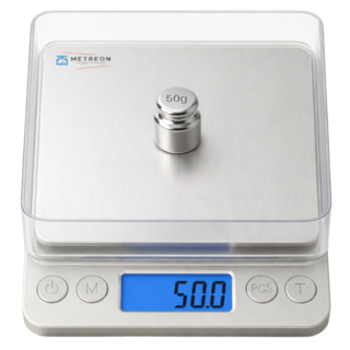 [1kg] 메트리온 디지털 0.1g 계량 베이킹 주방저울, M10, 스테인리스, 1kg