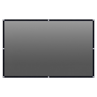 4K超清金屬抗光投影布幕 100吋可折疊設計 適用掛勾與黏貼安裝, 打洞款, 【100吋】布幕(附掛勾+魔鬼氈)