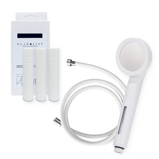 클라리스트 반영구헤드 필터샤워기 + 리필필터(1box) + 샤워호스(2m) 세트, 1개