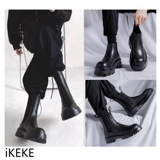 日本代購 真皮 切爾西靴 皮靴 靴子男 男靴 新款 短靴 馬丁靴 切爾西靴 男高幫鞋 馬丁靴 夏季 靴子 男