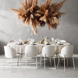 북유럽 보컨셉 패브릭 고급 프린스턴 다이닝체어 럭셔리 등받이 식탁의자, B, 1개