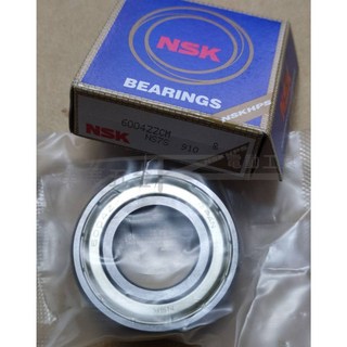 NSK 6004ZZ 培林 滾珠軸承 雙面蓋培林 雙封閉鐵蓋軸承 20*42*12mm, 1個, NSK 6004ZZ培林(一個)