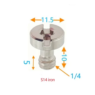 퀵릴리스 플레이트 어댑터 나사 삼각대 모노 포드 볼 Dslr 고정 용 1/4 인치 D-링 카메라 마운트, 01 S14
