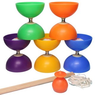 巨倫 三合一安全扯鈴 單色安全扯鈴 台灣製扯鈴組 (A-10162), 藍色, 1套