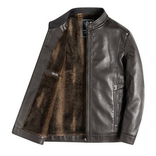 양가죽 가죽 겨울 보온 외투