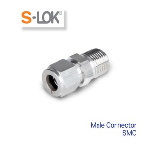 락피팅(Lok Fitting) 메일콘넥터 (Male Connector) SMC 미리(Metric) S-LOK(에스락), SMC28M-16, R(PT), 1개