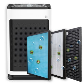 Voltmate 공기청정기 360도 가성비 실내 담배 연기 흡입기 냄새제거 거실 사무실 원룸 고양이털 제거 미세먼지 헤파필터 음이온, P90