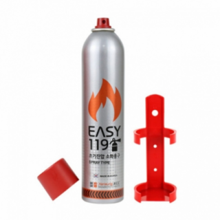 국산 차량겸용소화기 차량용 소화기 거치대 스프레이소화기, 1개