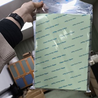 無塵影印紙 - 進口原料日本紙質 高磅數不卡紙 無塵室專用, 1個, A4-綠#350