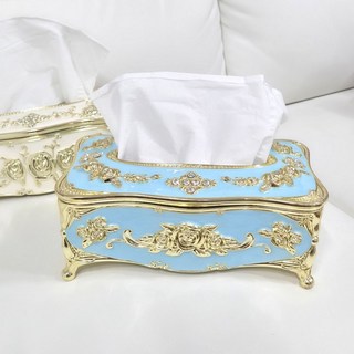 티슈케이스 곰돌이 자수 패턴 화장실 세면대 거실 인테리어 소품 화이트 면 원목 서랍, 1개, 아이보리