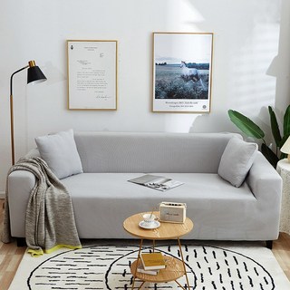 Seonsi home 소파 커버 부드럽고 편안한 감촉 통기성 좋은 소파 커버, 1개, 그레이