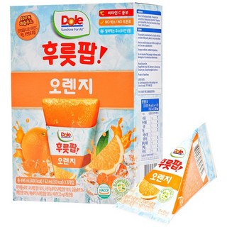 Dole 都樂 柳橙果汁冰棒 8入, 62ml