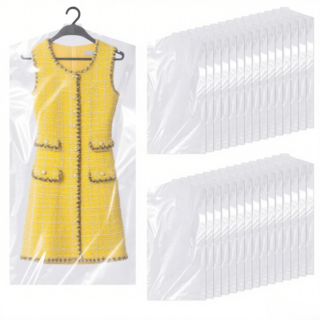 HahnRay<40매>먼지방지 비닐 투명옷커버 튼튼하고 장기간 사용가능 생필품 양복/드레스/의류 비닐커버 60*120cm, 1세트, 40매