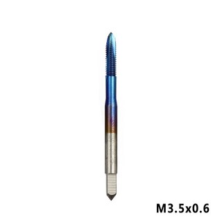 1pc M2-M6 나노 블루 코팅 나사 탭 고속 스틸 스트레이트 생크, 04 M3.5x0.6, 10pcs, 04 M3.5x0.6_04 10pcs
