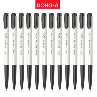 [위니즈] 동아 부드러운 초점도 스피디볼 유성 볼펜 12자루, 1세트, 0.7mm 검정