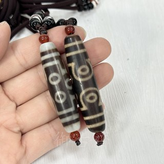 御古齋 精選天然西藏瑪瑙帶眼天珠項鍊 開運 提升正能量 增強磁場 消災解厄 避邪 平安件 [多種款式], 1個, 款十 七眼天珠, Multi-color