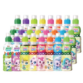 쥬시마트 캐치 티니핑 음료 8가지맛(파인애플 포도맛 샤인머스켓 애플망고 딸기 복숭아 밀크 사과), 24개, 200ml