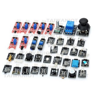 【台灣物聯】 Arduino 感測器37件組 入門感測器學習套件 附Arduino 2.4G 1CD 入門教材資料, 1個, 含稅