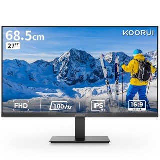 KOORUI 27인치 IPS FHD 100Hz 슬림베젤 모니터, E2711F, 68.5cm