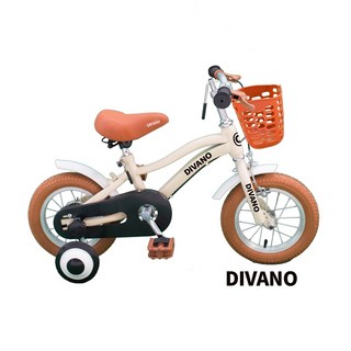 DIVANO 12吋兒童自行車 附贈輔助輪, 米色, 詳見包裝, 詳見包裝