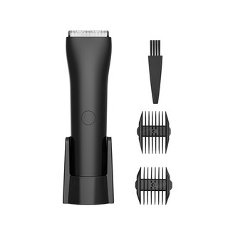 여성제모기 전기제모기 무통증제모기 민감한 부위를 위한 방수 트리머 면도기 남자 비키니 겨드랑이 얼굴 바디 헤어 제모, 1)Black