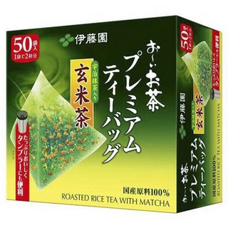 ITO EN 伊藤園 優質宇治抹茶玄米茶茶包, 1.8g, 1盒, 50入