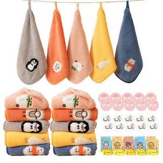 고리 수건 어린이집 유치원 생일 답례품 선물 세트, 1개, 10개세트