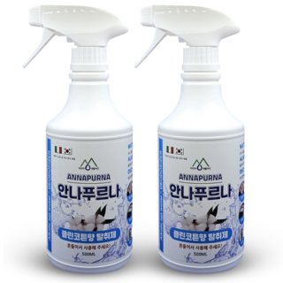 안나푸르나 코튼향 탈취제 강력 냄새제거제, 2개, 500ml