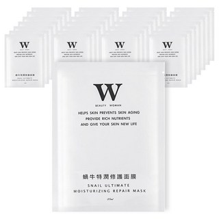 BEAUTY WOMAN 蝸牛特潤修護面膜，深層滋潤保濕，修復受損肌膚，重現健康光澤, 1套, 28個裝
