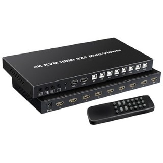 易控王 HDMI 8x1 8畫面分割KVM 8台主機共享 拼接電視牆 遠端遙控, 1個, 40-225-01