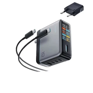 CUKTECH NO.10 GaN 충전기 120W 최대 4포트 USB-C 슈퍼 울트라 모니터 샤오미 맥북 노트북용, 02 with EU Adapter